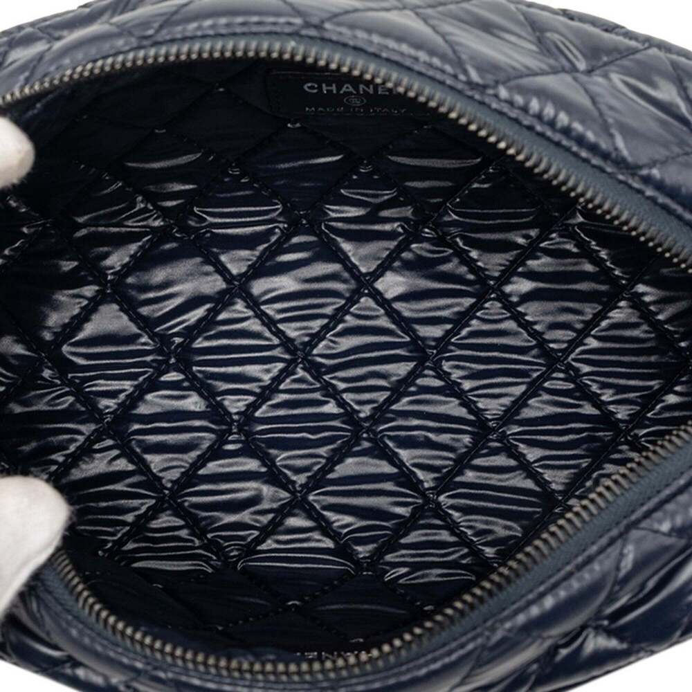 CHANEL Blue Leather Pouch - Picture 4 of 7